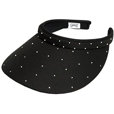 Glove It GloveIt Damskärm med klämma, Svart bling Slide on Visor, en storlek Glove It GloveIt Damskärm med klämma, Svart bling Slide on Visor, en storlek