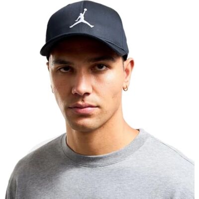 NIKE Unisex J Rise Cap S Cb SPRT, Svart/Vit, M/L, svart/vit, M-L NIKE Unisex J Rise Cap S Cb SPRT, Svart/Vit, M/L, svart/vit, M-L