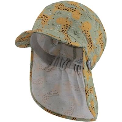 Sterntaler Mössa med nackskydd, giraff – unisex toppmössa baby med tryckmönster – solhatt med UV-skydd 50+ tillverkad av flammgarnjersey, Blomgrön, 47 Sterntaler Mössa med nackskydd, giraff – unisex toppmössa baby med tryckmönster – solhatt med UV-skydd 50+ tillverkad av flammgarnjersey, Blomgrön, 47