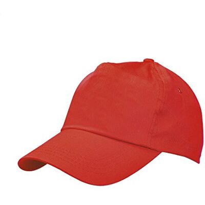 eBuyGB Baseball 100% bomull justerbar vuxna unisex en storlek 5 panel keps sporthatt, röd, paket med 10 eBuyGB Baseball 100% bomull justerbar vuxna unisex en storlek 5 panel keps sporthatt, röd, paket med 10