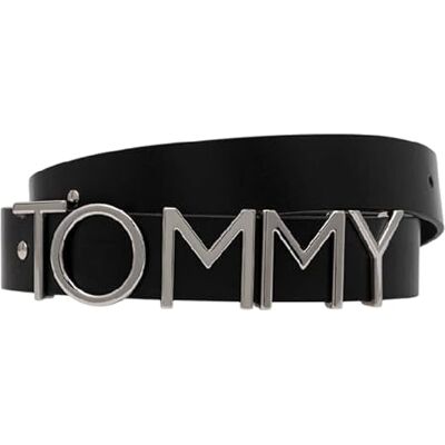 Tommy Jeans Dam TJW Stud 2.5 AW0AW17916 Fast bälte, Svart (Svart), 75, svart (svart), 75 Tommy Jeans Dam TJW Stud 2.5 AW0AW17916 Fast bälte, Svart (Svart), 75, svart (svart), 75