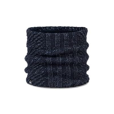 Buff stickad och fleece halsvärmare för kvinnor, vuxna, kall, praktisk, mångsidig, moderiktig, värmeisolerande, bekväm, en storlek, mörkblå Buff stickad och fleece halsvärmare för kvinnor, vuxna, kall, praktisk, mångsidig, moderiktig, värmeisolerande, bekväm, en storlek, mörkblå