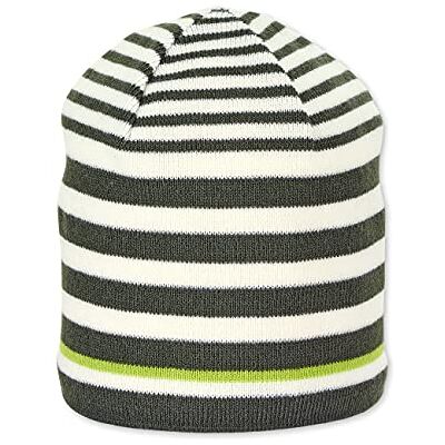 Sterntaler Unisex baby stickad mössa randig mössa, Mörkgrön, 51 cm Sterntaler Unisex baby stickad mössa randig mössa, Mörkgrön, 51 cm