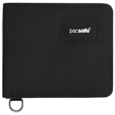 Pacsafe RFIDsafe dubbelvikt plånbok svart Pacsafe RFIDsafe dubbelvikt plånbok svart