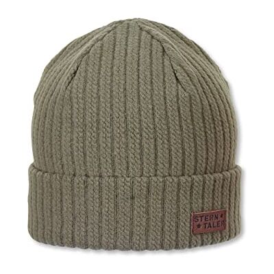 Sterntaler Unisex barnmössa, stickad fodrad mössa, Grön melerad, 51 Sterntaler Unisex barnmössa, stickad fodrad mössa, Grön melerad, 51