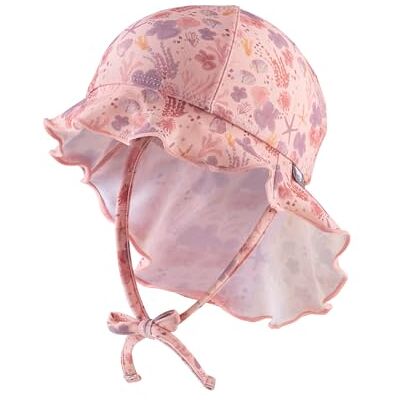 Sterntaler Unisex solhatt korall beanie-mössa, Mjuk rosa, 43 Sterntaler Unisex solhatt korall beanie-mössa, Mjuk rosa, 43