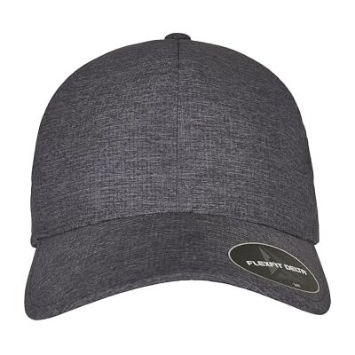 Flexfit Unisex Delta Carbon Cap basebollkeps, melange charcoal, S-M Flexfit Unisex Delta Carbon Cap basebollkeps, melange charcoal, S-M