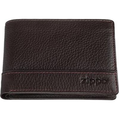 Zippo herr trippelvikt plånbok brun plånbok, Brun (mocka), 2x11.2x8.1999999999999993 cm (B x H x T) Zippo herr trippelvikt plånbok brun plånbok, Brun (mocka), 2x11.2x8.1999999999999993 cm (B x H x T)