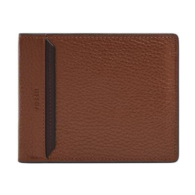 Fossil Men's Huntington Bi-Fold Wallet, brun, BRUN, Small Fossil Men's Huntington Bi-Fold Wallet, brun, BRUN, Small