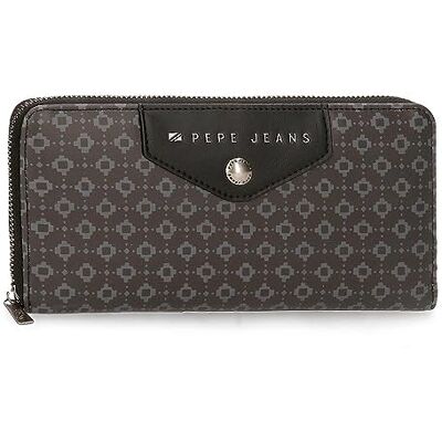 Pepe Jeans Bethany Plånbok med korthållare Svart 19,5x10x2 cms Syntetiskt läder, Svart, Talla única, Plånbok med korthållare Pepe Jeans Bethany Plånbok med korthållare Svart 19,5x10x2 cms Syntetiskt läder, Svart, Talla única, Plånbok med korthållare