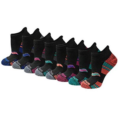 Saucony löparstrumpor för kvinnor (8-pack), Olika mörka färger (8 par), 40 EU Saucony löparstrumpor för kvinnor (8-pack), Olika mörka färger (8 par), 40 EU