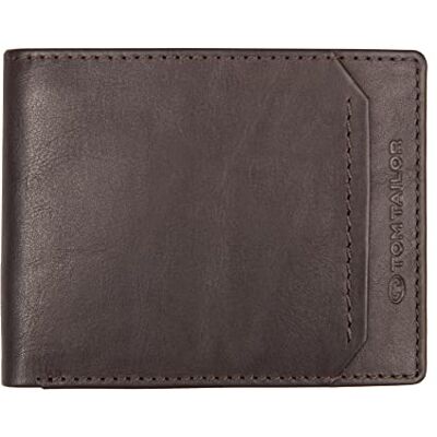 TOM TAILOR Sam plånbok för män (jeansformat), Dark Brown, en storlek, Mörkbrun, Einheitsgröße TOM TAILOR Sam plånbok för män (jeansformat), Dark Brown, en storlek, Mörkbrun, Einheitsgröße