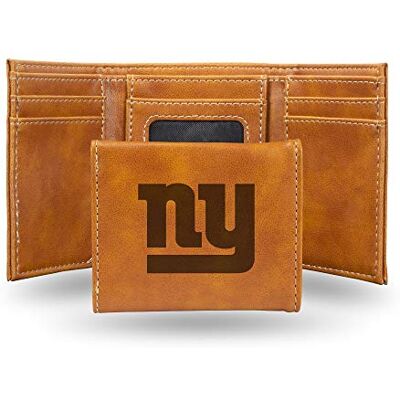 Rico Industries NFL lasergraverad tredelad plånbok, brun Lagfärg 3.25 x 4-inches Rico Industries NFL lasergraverad tredelad plånbok, brun Lagfärg 3.25 x 4-inches