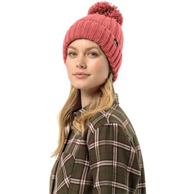 Jack Wolfskin HIGHLOFT Stickad mössa W, Dam Beret, Korallröd, Jack Wolfskin HIGHLOFT Stickad mössa W, Dam Beret, Korallröd,