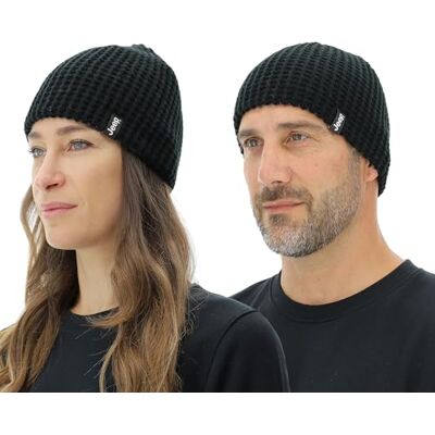Jeep O102911-X032 J Vändbar stickad mössa J23W Unisex svart/sjöfront blå Uni Jeep O102911-X032 J Vändbar stickad mössa J23W Unisex svart/sjöfront blå Uni