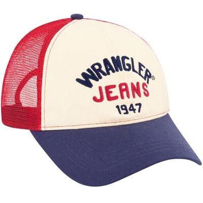 Wrangler Trucker Cap, Vit, En Storlek Wrangler Trucker Cap, Vit, En Storlek