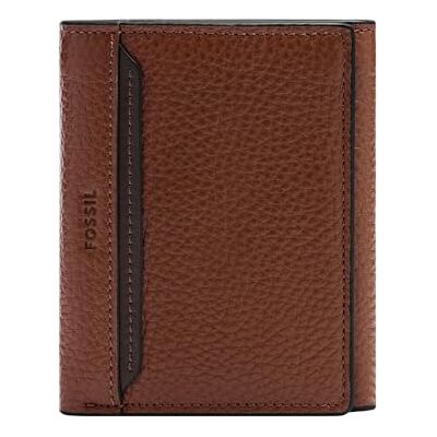 Fossil Men's Huntington Tri-Fold Wallet, brun, BRUN, Small Fossil Men's Huntington Tri-Fold Wallet, brun, BRUN, Small