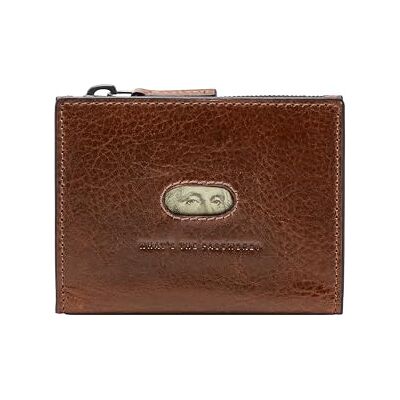 Fossil Herr Andrew läder minimalistisk dragkedja kortfodral plånbok för män, cognac, en storlek Fossil Herr Andrew läder minimalistisk dragkedja kortfodral plånbok för män, cognac, en storlek