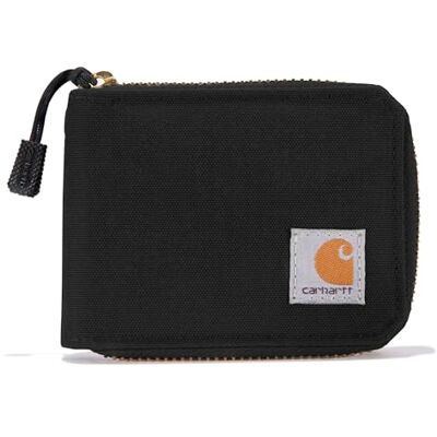 Carhartt Standard kanvas för män, svart, standardstorlek, vardaglig kanvas dragkedja plånbok, hållbara plånböcker med dragkedja Carhartt Standard kanvas för män, svart, standardstorlek, vardaglig kanvas dragkedja plånbok, hållbara plånböcker med dragkedja