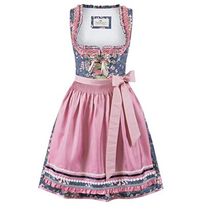Stockerpoint Dirndl Bruna klänning för speciella tillfällen, Blå rosa, 38 Stockerpoint Dirndl Bruna klänning för speciella tillfällen, Blå rosa, 38