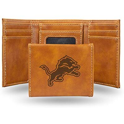 Rico Industries NFL lasergraverad tredelad plånbok, brun Lagfärg 3.25 x 4-inches Rico Industries NFL lasergraverad tredelad plånbok, brun Lagfärg 3.25 x 4-inches