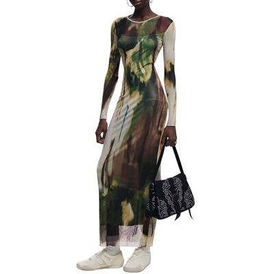 Desigual ABITO LUNGO DONNA VERDE Desigual ABITO LUNGO DONNA VERDE