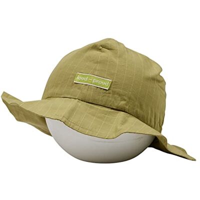 loud + proud Unisex barn av fin ruta, GOTS certifierad hatt, avokado, 110/116, Avokado loud + proud Unisex barn av fin ruta, GOTS certifierad hatt, avokado, 110/116, Avokado
