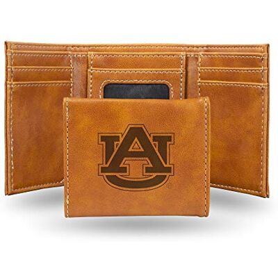 Rico Industries NCAA lasergraverad tredelad plånbok, brun Brun 5.75 x 7-inches Rico Industries NCAA lasergraverad tredelad plånbok, brun Brun 5.75 x 7-inches
