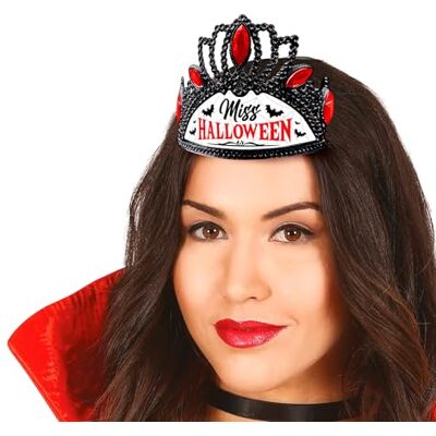 FIESTAS GUIRCA Krona Miss Halloween flerfärgad (en storlek) Prinsessa pannband för kostymfester perfekt för Halloween och temaevenemang alla användare flerfärgad FIESTAS GUIRCA Krona Miss Halloween flerfärgad (en storlek) Prinsessa pannband för kostymfester perfekt för Halloween och temaevenemang alla användare flerfärgad