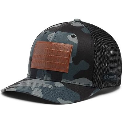 Columbia Unisex Rugged Outdoor Mesh Hat, Black Mod Camo/Tree Flag, Small/Medium Columbia Unisex Rugged Outdoor Mesh Hat, Black Mod Camo/Tree Flag, Small/Medium