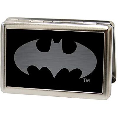 Buckle-Down Spänne unisex metall plånbok-Batman omvänd borstad Buckle-Down Spänne unisex metall plånbok-Batman omvänd borstad