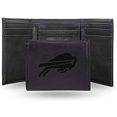 Rico Industries NFL lasergraverad tredelad plånbok, svart Lagfärg 3.25 x 4-inches Rico Industries NFL lasergraverad tredelad plånbok, svart Lagfärg 3.25 x 4-inches