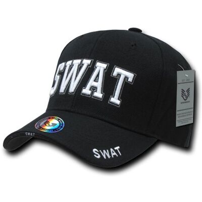 Rapid Dominance Rapiddominance SWAT DeLuxe Law Enforcement keps, svart Rapid Dominance Rapiddominance SWAT DeLuxe Law Enforcement keps, svart