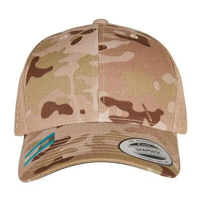Flexfit Unisex keps retro trucker Multicam®, truckerkeps i camo-design, snapback-keps, multicam arid/tan, En Storlek Flexfit Unisex keps retro trucker Multicam®, truckerkeps i camo-design, snapback-keps, multicam arid/tan, En Storlek