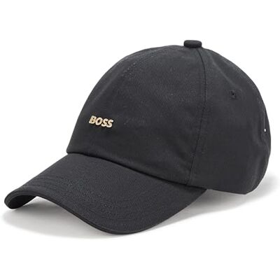Boss Dam liten logo bomull twill keps baseballkeps, ikonisk svart, en storlek Boss Dam liten logo bomull twill keps baseballkeps, ikonisk svart, en storlek