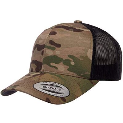 Yupoong Yp Klassisk retro Multicam-truckerkeps, Multikamera, one size Yupoong Yp Klassisk retro Multicam-truckerkeps, Multikamera, one size