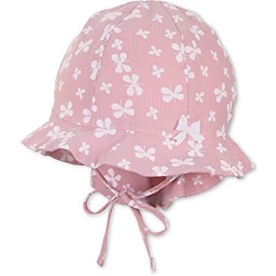 Sterntaler Unisex barn solhatt fjärilar barnhatt, delikat rosa, normal, Mjuk rosa Sterntaler Unisex barn solhatt fjärilar barnhatt, delikat rosa, normal, Mjuk rosa