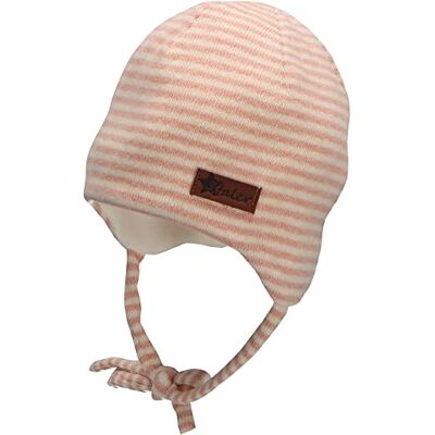 Sterntaler Flickor beanie randig mössa, rosa, 43 Sterntaler Flickor beanie randig mössa, rosa, 43