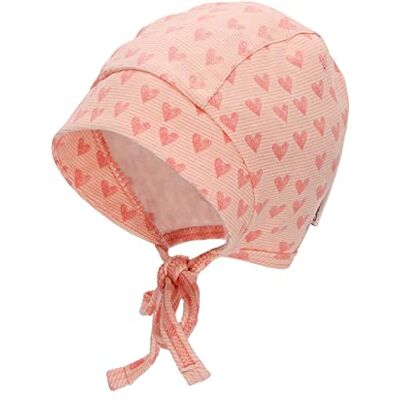 Sterntaler Baby flicka hund baby hund hjärta mössa – babystuga, babymössa – tillverkad av tryckt bomull med knytband – rosa, 35, ROSA Sterntaler Baby flicka hund baby hund hjärta mössa – babystuga, babymössa – tillverkad av tryckt bomull med knytband – rosa, 35, ROSA