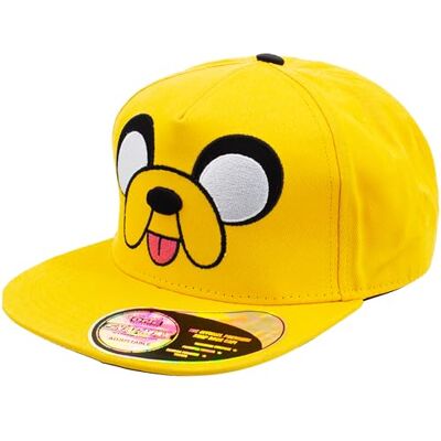 Concept One Äventyrstid basebollkeps, Jake The Dog Men's Adjustable Snapbackhatt med platt Brim keps, gul, en storlek för män, Gul, one size Concept One Äventyrstid basebollkeps, Jake The Dog Men's Adjustable Snapbackhatt med platt Brim keps, gul, en storlek för män, Gul, one size