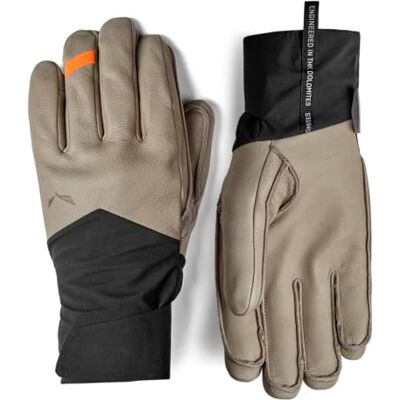 Salewa Ortles Leather Infinium Gloves, Black Out/7030, L Salewa Ortles Leather Infinium Gloves, Black Out/7030, L