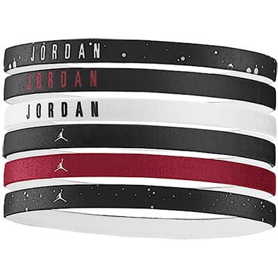 NIKE Jordan Elastic 6 PK Pannband för man, Black/Black/White, One Size NIKE Jordan Elastic 6 PK Pannband för man, Black/Black/White, One Size