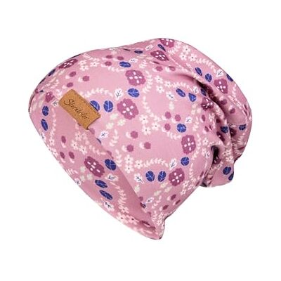Sterntaler Blommig mössa, sammet rosa, 51 Sterntaler Blommig mössa, sammet rosa, 51