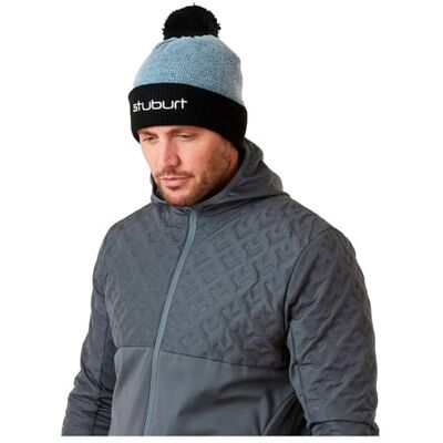 Stuburt Haze stickad rullad fåll golf tofsmössa hatt, Chamray Marl, en storlek Stuburt Haze stickad rullad fåll golf tofsmössa hatt, Chamray Marl, en storlek