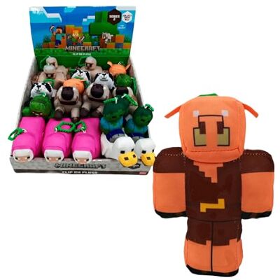 Bizak Minecraft Plysch Nyckelring 13 cm Piglin, Mjuk Figur med Ring för Ryggsäck Eller Nycklar, Officiell Samlarleksak (64110036-6) Bizak Minecraft Plysch Nyckelring 13 cm Piglin, Mjuk Figur med Ring för Ryggsäck Eller Nycklar, Officiell Samlarleksak (64110036-6)