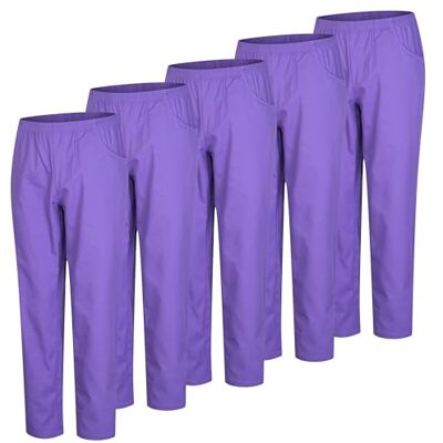 MISEMIYA 5-pack Unisex Sanitär Midja Elastisk Midja Sanitetsbyxor 5-8312, Lila, XL MISEMIYA 5-pack Unisex Sanitär Midja Elastisk Midja Sanitetsbyxor 5-8312, Lila, XL
