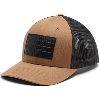 Columbia Unisex vuxen robust utomhus näthatt keps, Delta/haj/trädflagga patch, S/M Columbia Unisex vuxen robust utomhus näthatt keps, Delta/haj/trädflagga patch, S/M