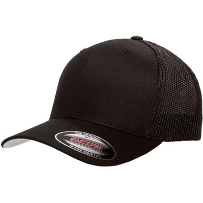 Flexfit Män Taillierte Zweifarbige mtze truckerkeps, Svart, one size Flexfit Män Taillierte Zweifarbige mtze truckerkeps, Svart, one size
