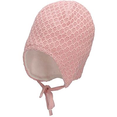 Sterntaler Flickor GOTS stickad mössa knytband mössa, rosa, 33 Sterntaler Flickor GOTS stickad mössa knytband mössa, rosa, 33