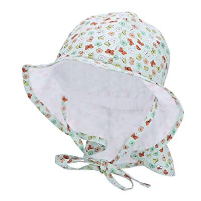 Sterntaler Unisex barn solhatt fjärilar barnhatt, ljusgrön, normal, Ljusgrön Sterntaler Unisex barn solhatt fjärilar barnhatt, ljusgrön, normal, Ljusgrön